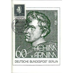 Niemcy 1981, Literatura, Achim v. Arnim. Karta maksimum