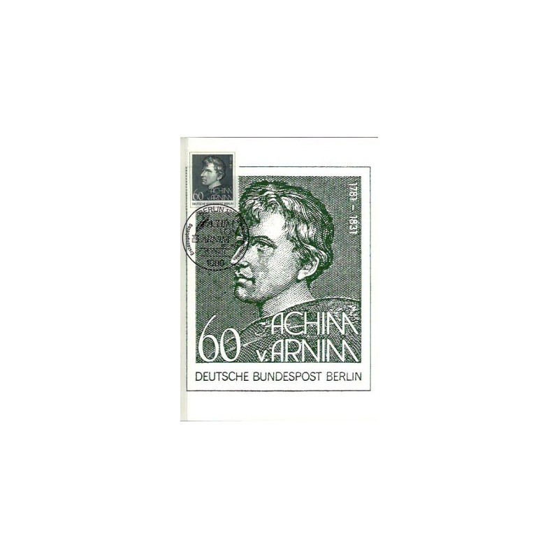 Niemcy 1981, Literatura, Achim v. Arnim. Karta maksimum