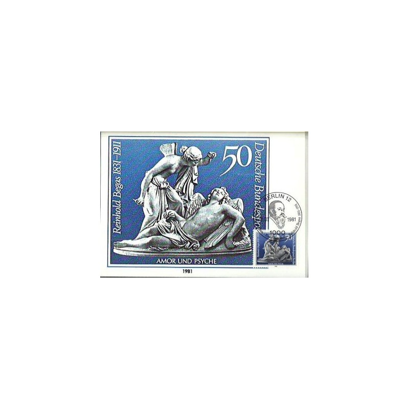 Niemcy 1981, R. Begas, rzeźba. Karta maksimum