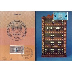 Niemcy 1983, EUROPA CEPT: druk, komunikacja. 2 karty maksimum