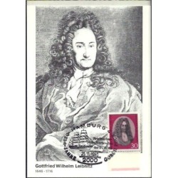 Niemcy 1983, G. W. Leibnitz, statek. Karta maksimum