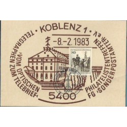 Niemcy 1983, Poczta, telegraf. Karta maksimum