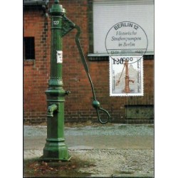 Niemcy 1983, Pompa, hydrant, straż pożarna. Karta maksimum