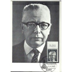 Niemcy 1983, Prezydent G. Heinemann. Karta maksimum