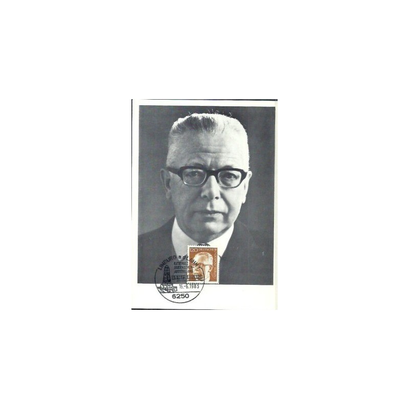Niemcy 1983, Prezydent G. Heinemann. Karta maksimum