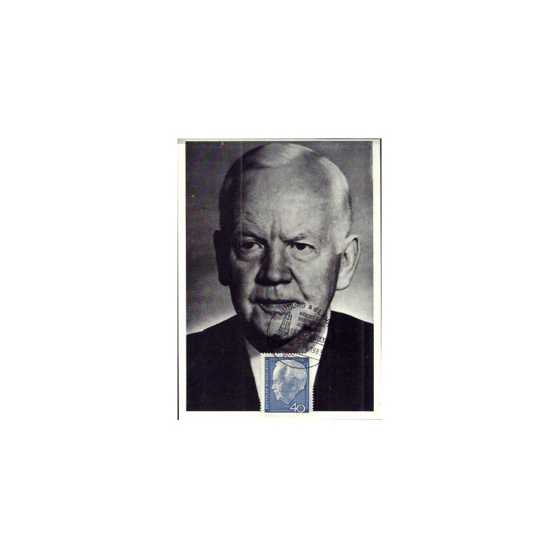 Niemcy 1983, Prezydent H. Lubke. Karta maksimum