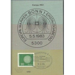 Niemcy 1984, EUROPA CEPT. Karta maksimum