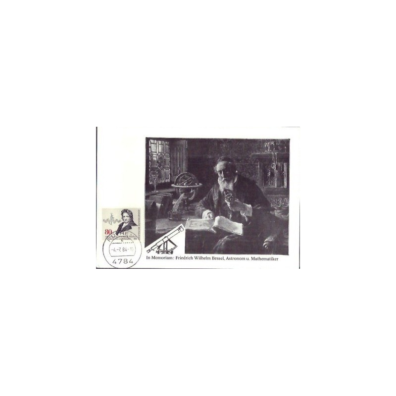 Niemcy 1984, F. W. Bessel, astronomia, matematyka. Karta maksimum