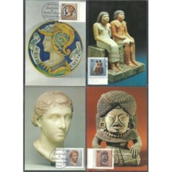 Niemcy 1984, Muzeum, sztuka, zabytki. 4 karty maksimum