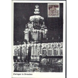 Niemcy 1984, Pałac Zwinger, Drezno. Karta maksimum