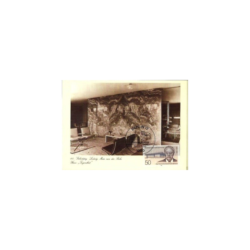 Niemcy 1986, Architektura, L. M. van der Rohe. Karta maksimum