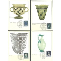 Niemcy 1986, Szkło i wyroby ceramiczne. 4 karty maksimum