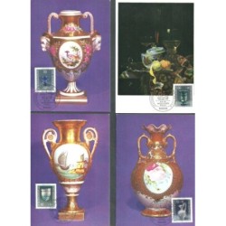 Niemcy 1986, Szkło i wyroby ceramiczne. 4 karty maksimum