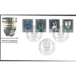 Niemcy 1986, Szkło i wyroby ceramiczne. FDC