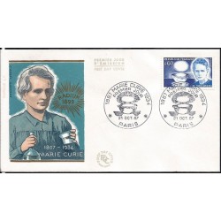 Francja 1967, M. Curie, Nobel. FDC