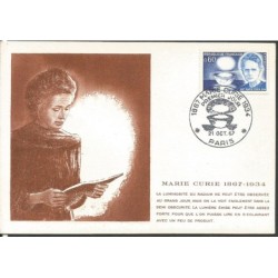 Francja 1967, M. Curie, Nobel. Karta maksimum