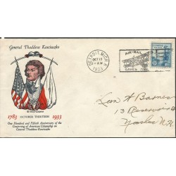 USA 1933, Tadeusz Kościuszko. FDC