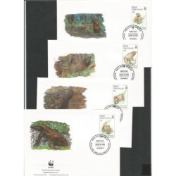 Br. W. Dziewicze 1994, WWF: iguana. FDC