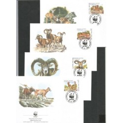 Cypr 1998, WWF: owca stepowa. FDC