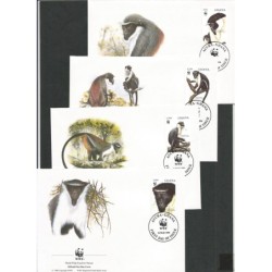 Ghana 1994, WWF: małpy. FDC