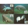 Gujana 1993, WWF: ssak manat. Karty maksimum