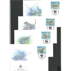 Kiribati 1998, WWF: langusta. FDC