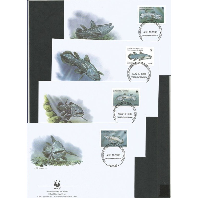 Komory 1998, WWF: ryba. FDC