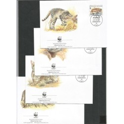 Libia 1997, WWF: kot nubijski. FDC