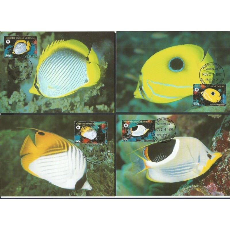 Mikronezja 1997, WWF: ryby. Karty maksimum