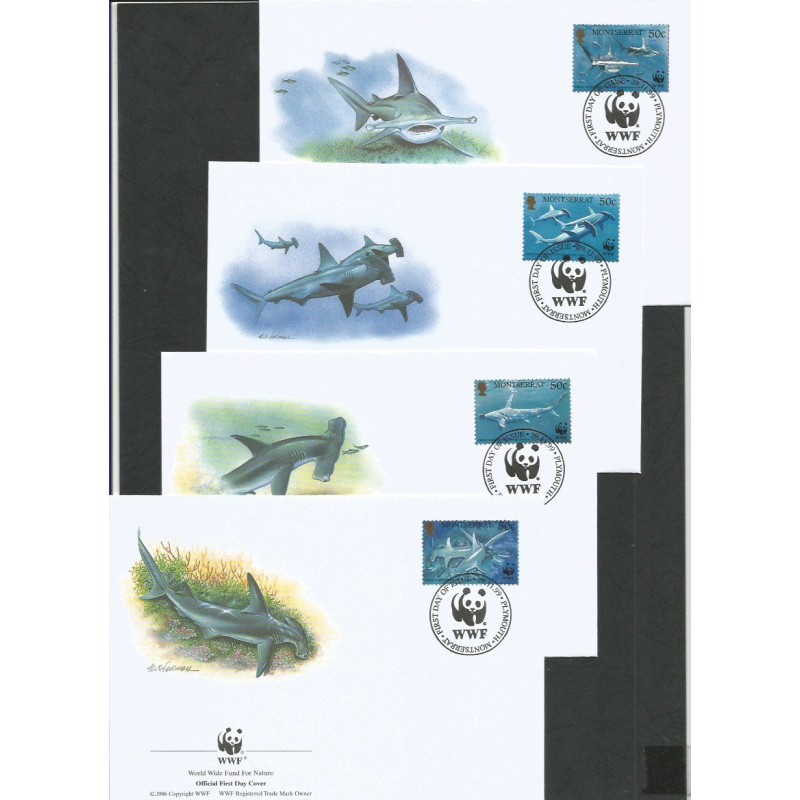 Montserrat 1999, WWF: ryby, rekin. FDC