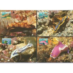 Niue 1999, WWF: ślimaki nagoskrzelne. Karty maksimum