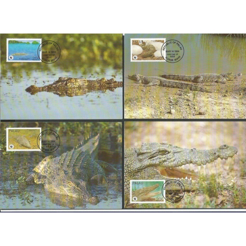 Palau 1994, WWF: krokodyl. Karty maksimum