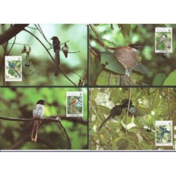 Seszele 1996, WWF: ptaki. Karty maksimum
