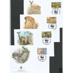 Suazi 2001, WWF: koziołek skalny. FDC
