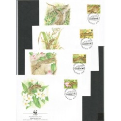 Wyspa Norflok 1996, WWF: gekko. FDC