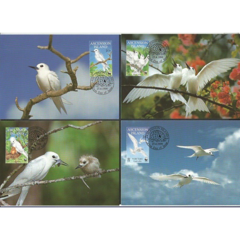 Wyspa Wniebowstąpienia 1999, WWF: ptak atolówka. Karty maksimum