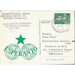 Węgry 1962, Esperanto. Datownik