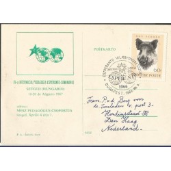 Węgry 1966, Esperanto. Datownik