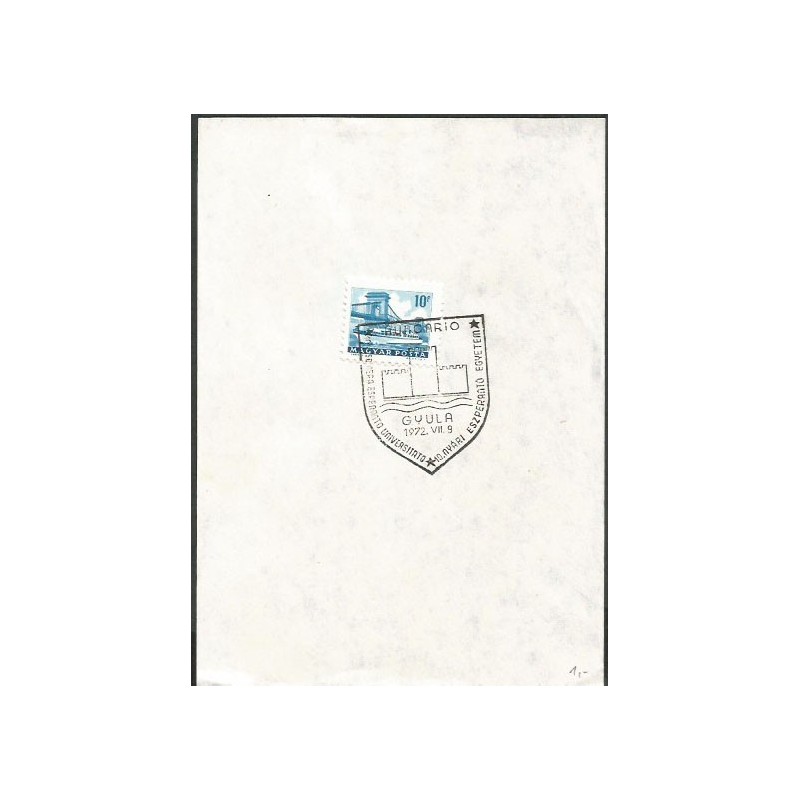 Węgry 1972, Esperanto. Datownik