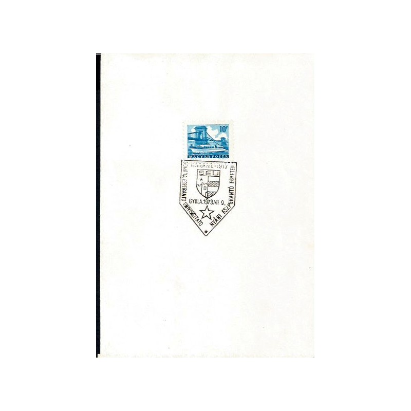 Węgry 1973, Esperanto. Datownik
