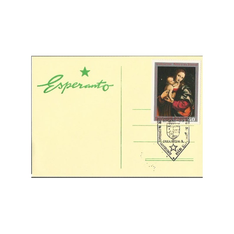Węgry 1973, Esperanto. Datownik