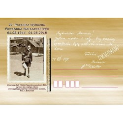Kartka Wrocław 2018, Powstanie Warszawskie, harcerstwo, poczta
