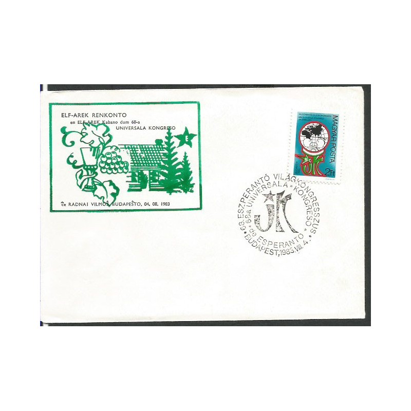 Węgry 1983, Esperanto. Datownik