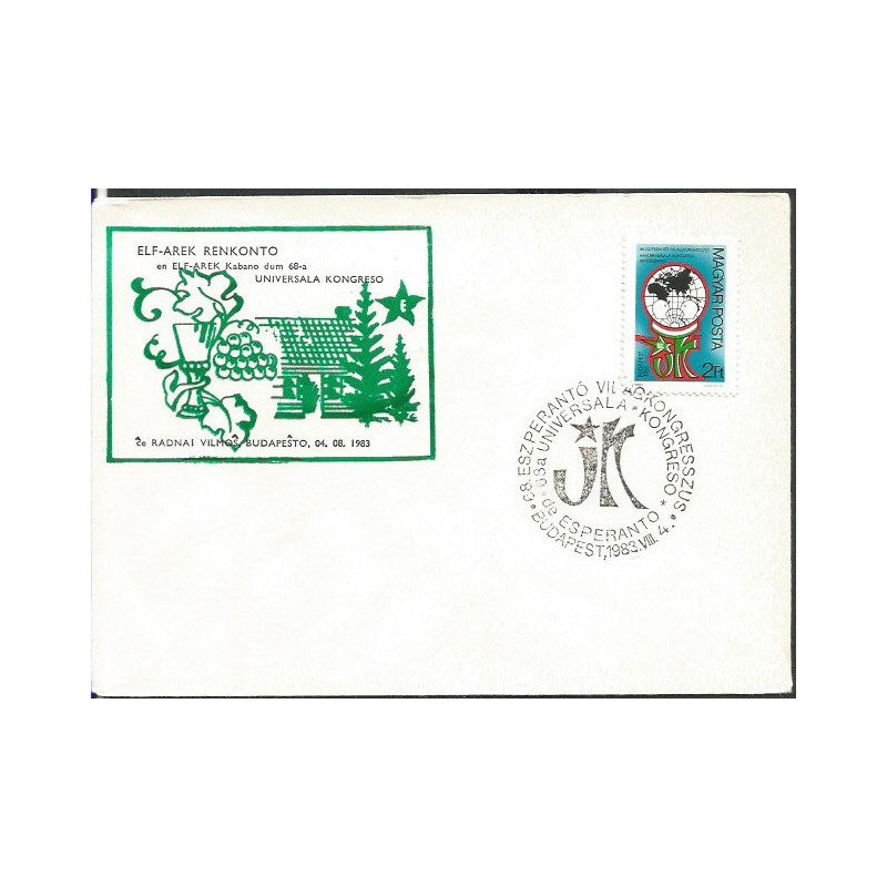 Węgry 1983, Esperanto. Datownik