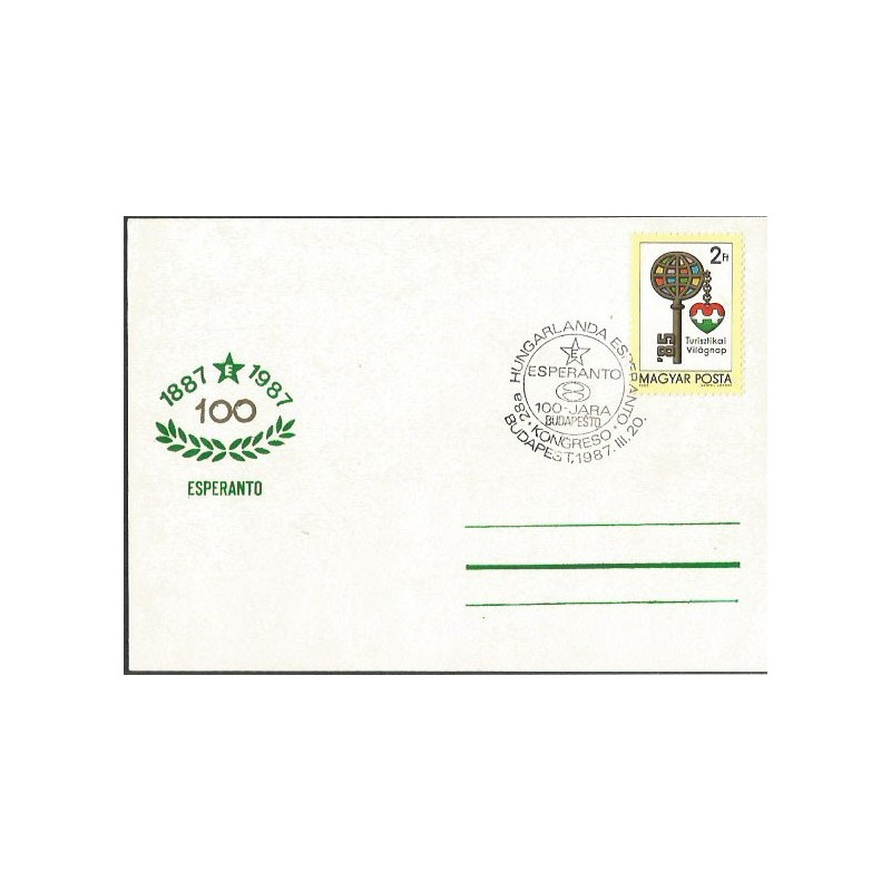 Węgry 1987, Esperanto. Datownik