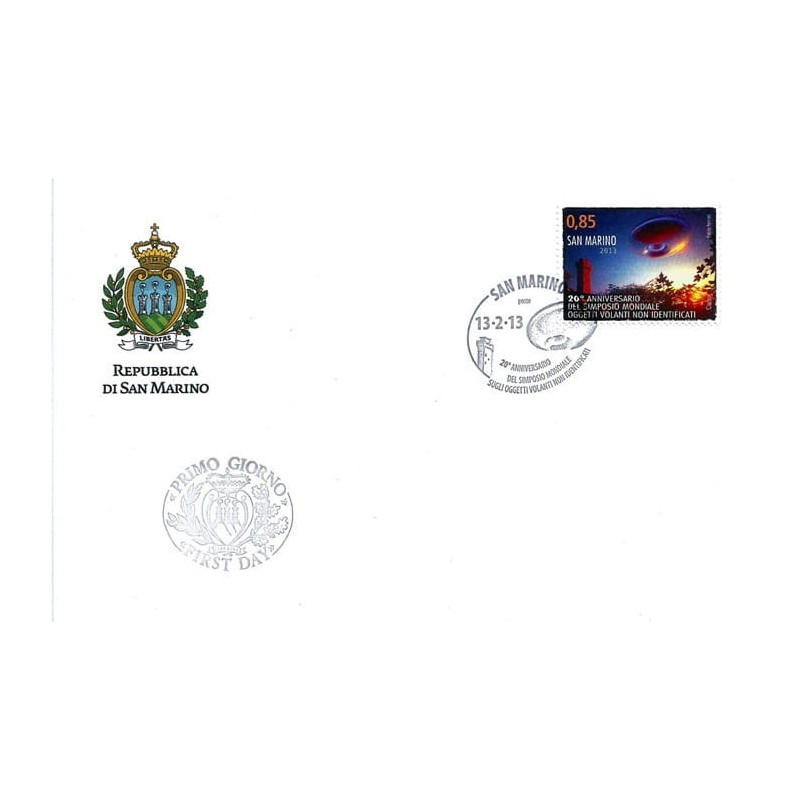 San Marino 2013, Kongres UFO, latający spodek FDC