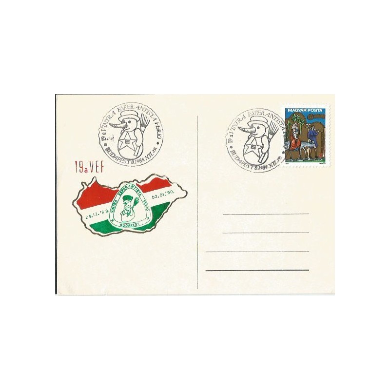 Węgry 1989, Esperanto. Datownik