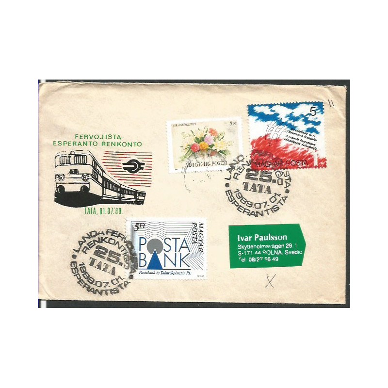 Węgry 1989, Esperanto. Datownik