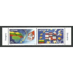 Litwa 2004, Unia Europejska, polska flaga **
