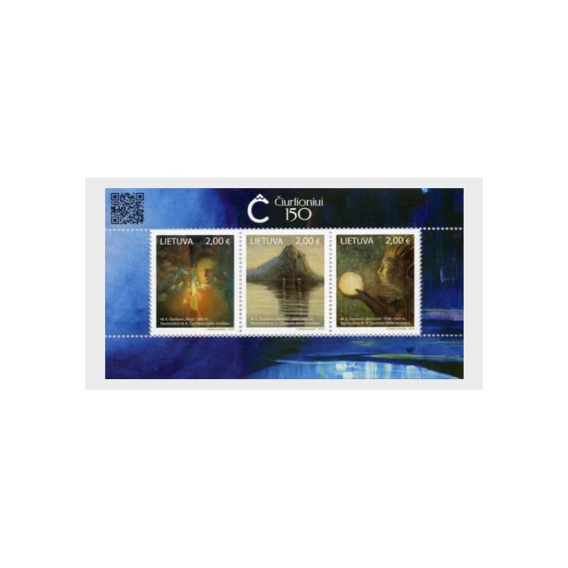 Litwa 2025, Ciurlionis, 150. rocznica urodzin, malarstwo **